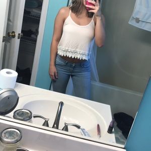Striped crop top